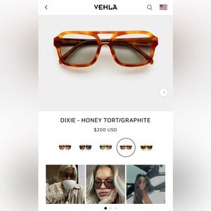 VEHLA DIXIE - HONEY / TORT (BRAND NEW IN BOX)